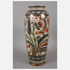 Paar italienische Majolikavasen