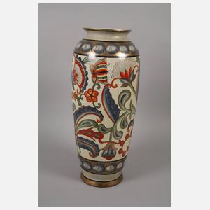 Paar italienische Majolikavasen