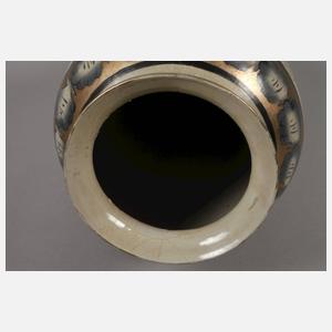 Paar italienische Majolikavasen