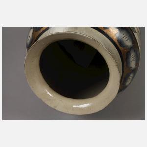 Paar italienische Majolikavasen