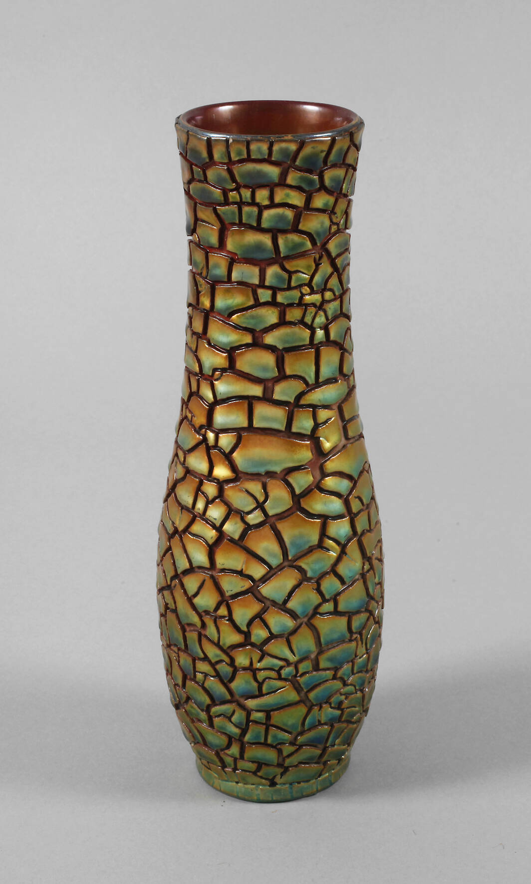 Zsolnay Pecs Vase mit Craquelédekor