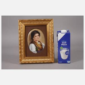 KPM Berlin Bildplatte "Bauernmädchen"