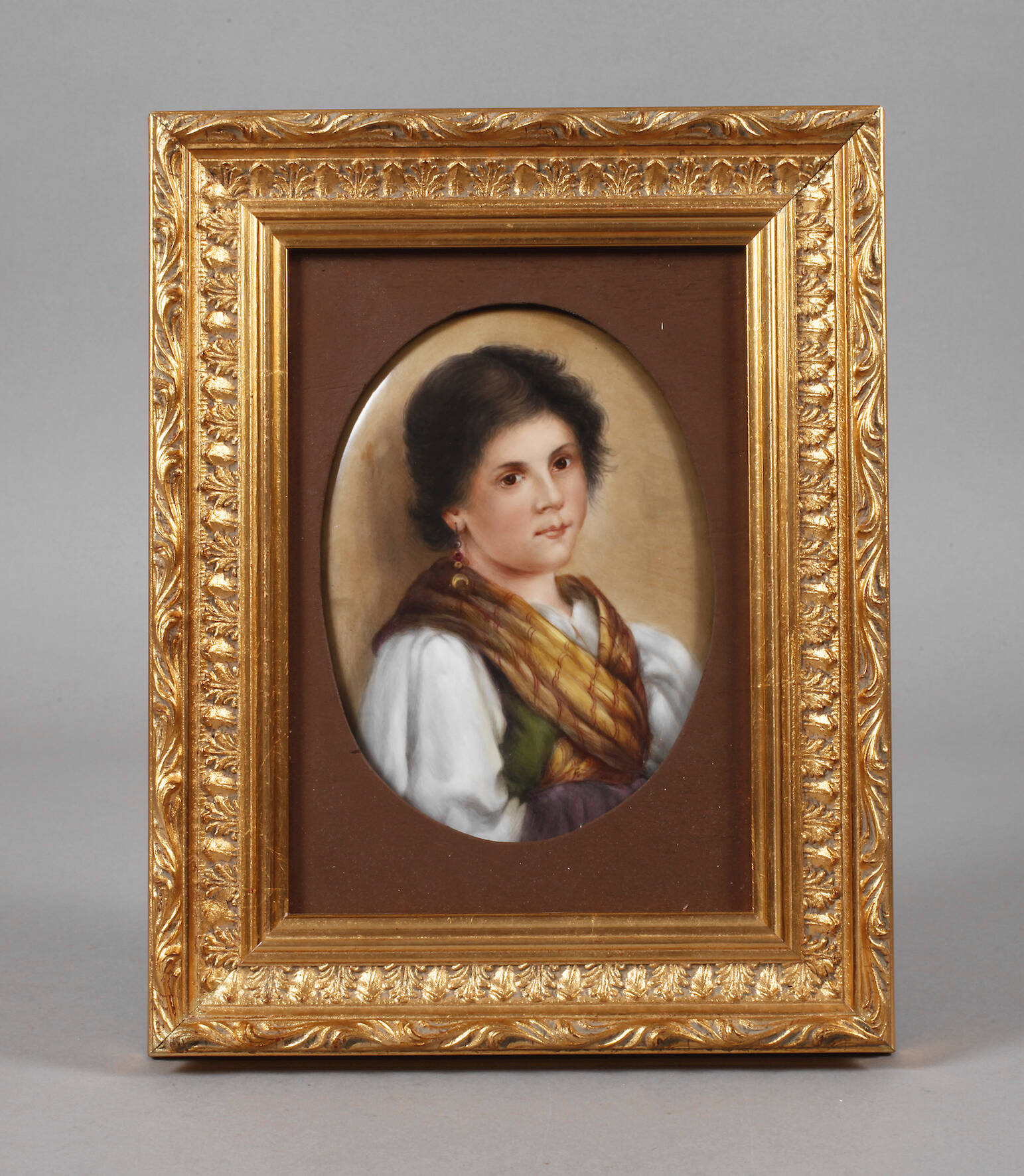 KPM Berlin Bildplatte "Bauernmädchen"