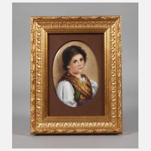 KPM Berlin Bildplatte "Bauernmädchen"