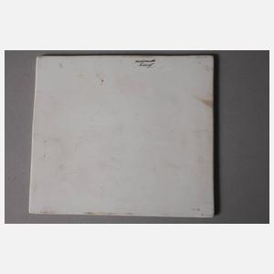 Bildplatte mit Pferdemotiv