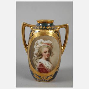 Dresden kleine Portraitvase "Marie Antoinette"