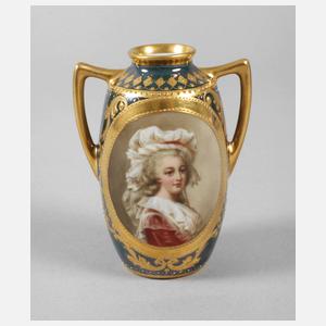 Dresden kleine Portraitvase "Marie Antoinette"