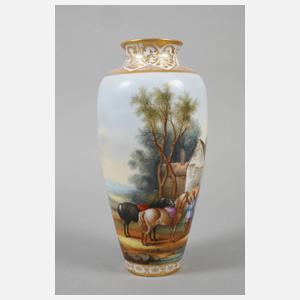 Berlin-Teltow Vase mit Landschaftsdekor