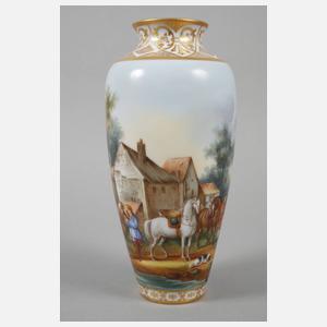 Berlin-Teltow Vase mit Landschaftsdekor