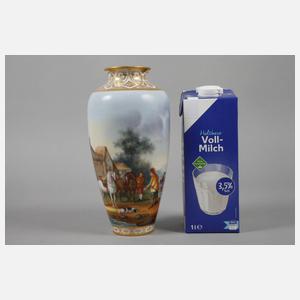 Berlin-Teltow Vase mit Landschaftsdekor