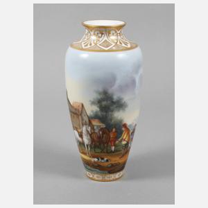 Berlin-Teltow Vase mit Landschaftsdekor