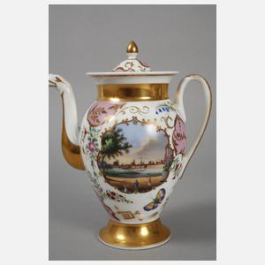 KPM Berlin Solitär mit Architekturmalerei