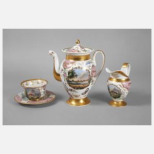 KPM Berlin Solitär mit Architekturmalerei