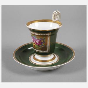 KPM Berlin Sammeltasse mit Blumenmalerei