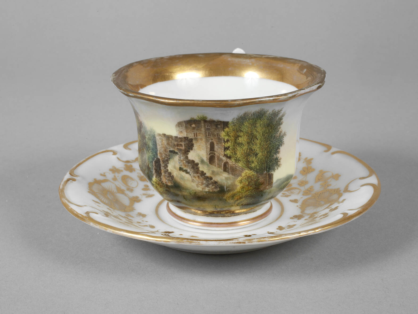 Ansichtentasse Biedermeier