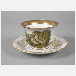 Ansichtentasse Biedermeier