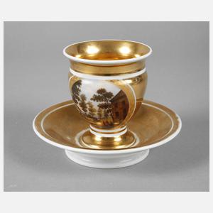 Ansichtentasse Biedermeier