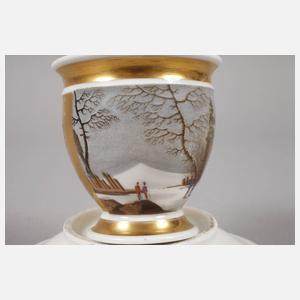 Ansichtentasse mit Winterlandschaft