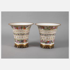 Frankreich Paar Kratervasen