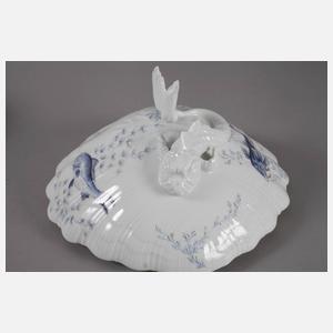 Frankreich Fischterrine mit Presentoir "Corail la Mer"