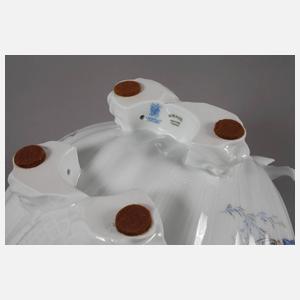 Frankreich Fischterrine mit Presentoir "Corail la Mer"