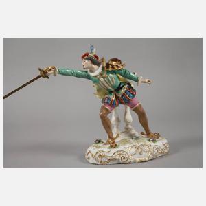 Frankreich Paar fechtende Musketiere