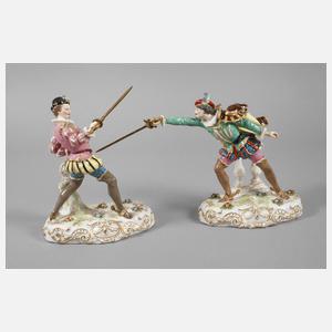 Frankreich Paar fechtende Musketiere