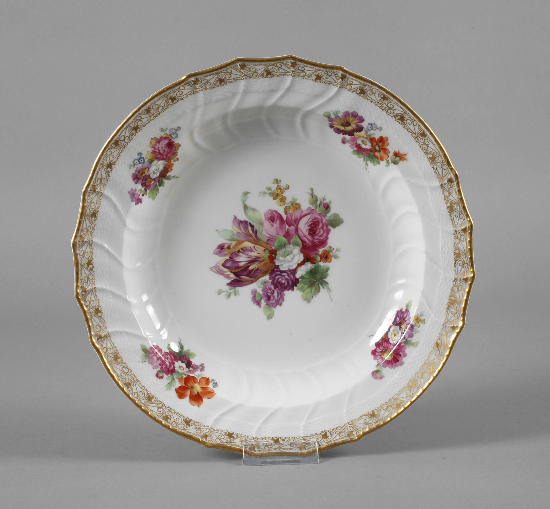 KPM Berlin Anbietschale "Reiches Blumenbukett"