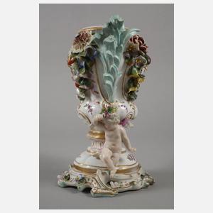Meissener Modell Potpourri-Vase mit Amoretten