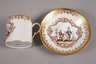 Meissen Tasse und Untertasse mit Chinoiserie