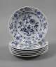 Meissen sechs Speiseteller "Zwiebelmuster"