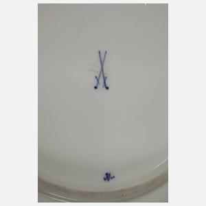 Meissen fünf Suppenteller "Zwiebelmuster"