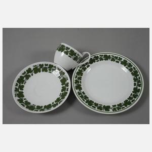 Meissen Kaffeeservice mit Weinlaubdekor