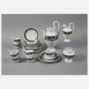 Meissen Kaffeeservice mit Weinlaubdekor