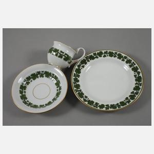 Meissen Kaffeeservice mit Weinlaubdekor