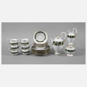 Meissen Kaffeeservice mit Weinlaubdekor