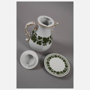 Meissen Kaffeeservice mit Weinlaubdekor