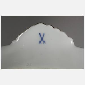 Meissen prunkvolles Tête-à-Tête "B-Form"