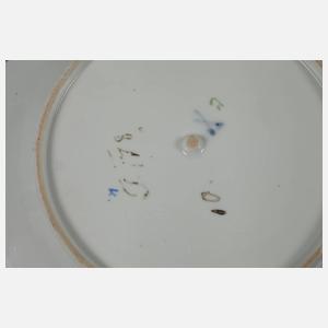 Meissen Paar kleine Prunkteller "Pressglasoptik"