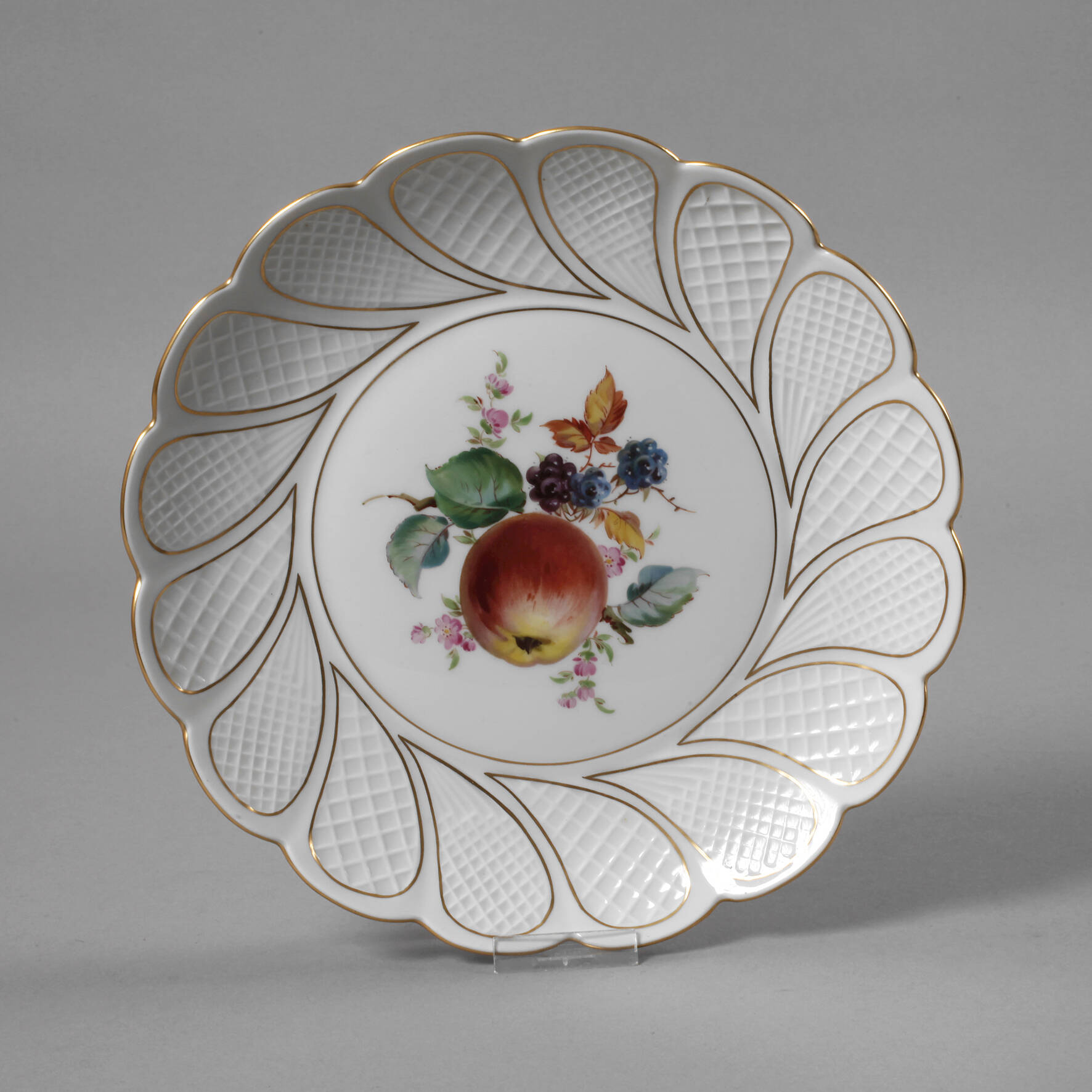 Meissen Zierteller "Fruchtmalerei"