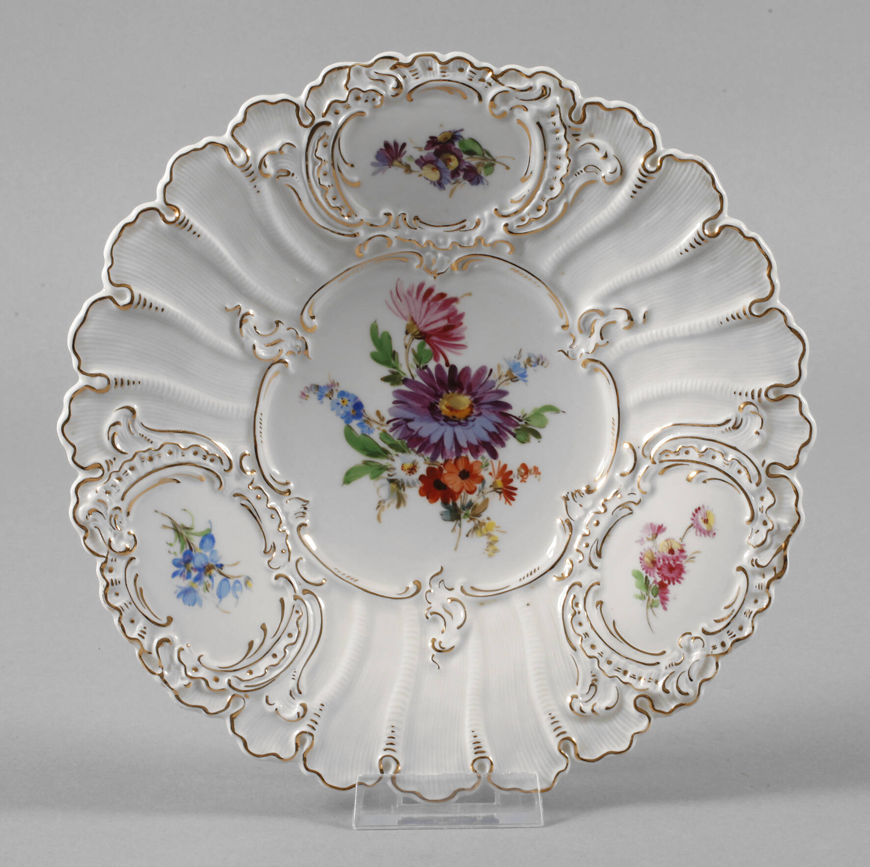 Meissen Prunkteller "Blumenbukett"