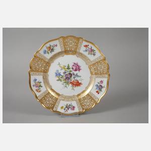 Meissen zwei Prunkteller "Reiches Bukett"