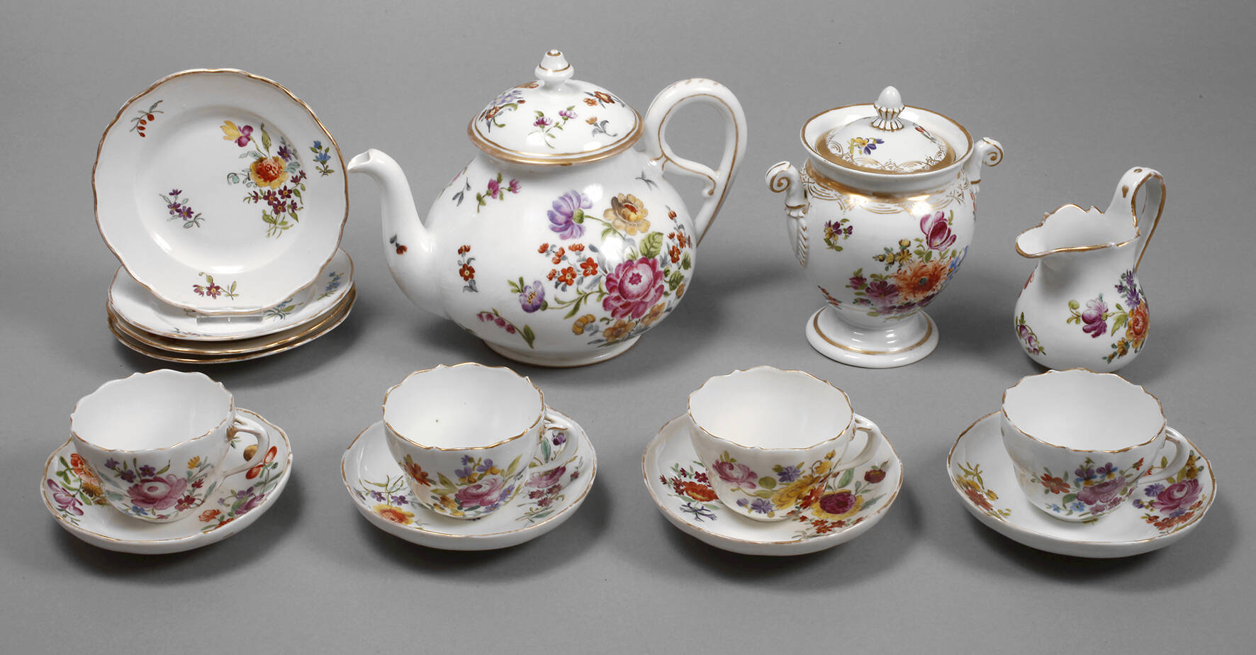 Meissen Restservice "Blumenbukett"