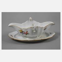 Meissen Sauciere "Blumen und Insekten"111