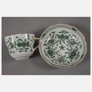 Meissen Mokka-Restservice "Indische Malerei"