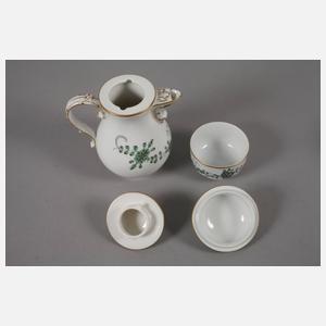Meissen Mokka-Restservice "Indische Malerei"
