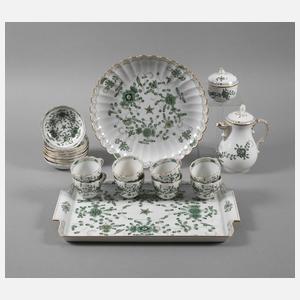 Meissen Mokka-Restservice "Indische Malerei"