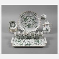 Meissen Mokka-Restservice "Indische Malerei"111