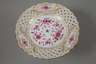 Meissen Flechtrandteller "Indische Malerei, purpur"