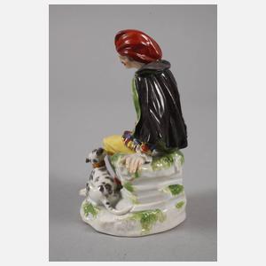 Meissen "Scaramuz mit Hase und Hund"